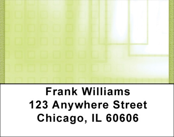 Go High Tech Green Address Labels | LBQBM-39
