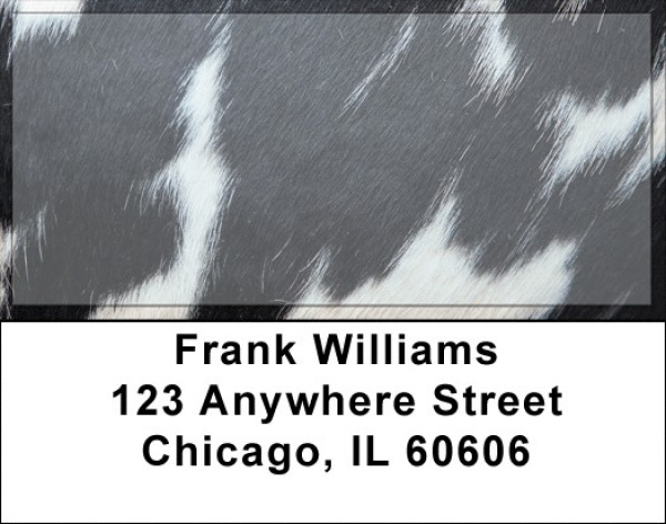 Cowhide Closeup Address Labels | LBQBM-57