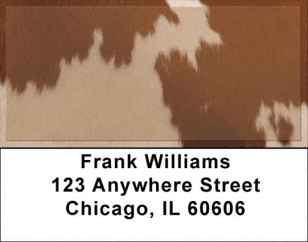 Cowhide Prints Address Labels | LBQBM-58
