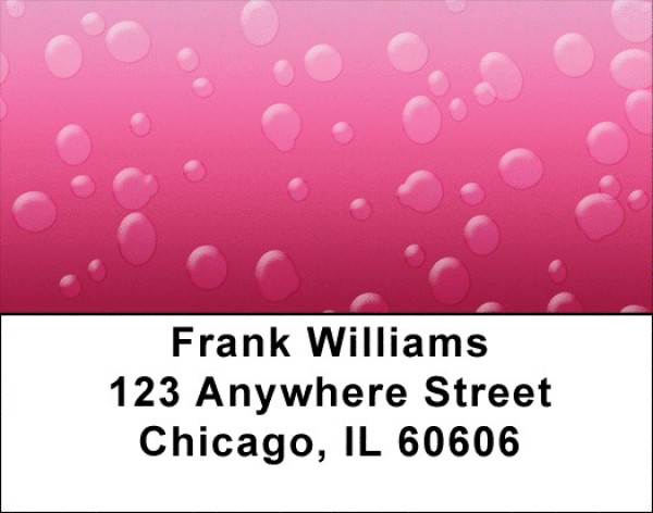 Drops On Hot Color Address Labels | LBQBM-83