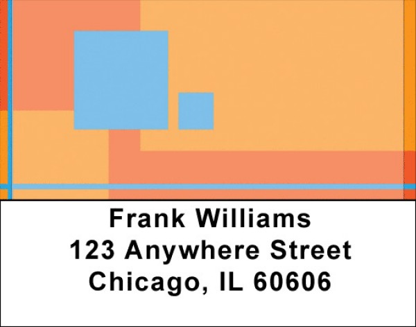 Colorful Geometrics Address Labels | LBQBN-40