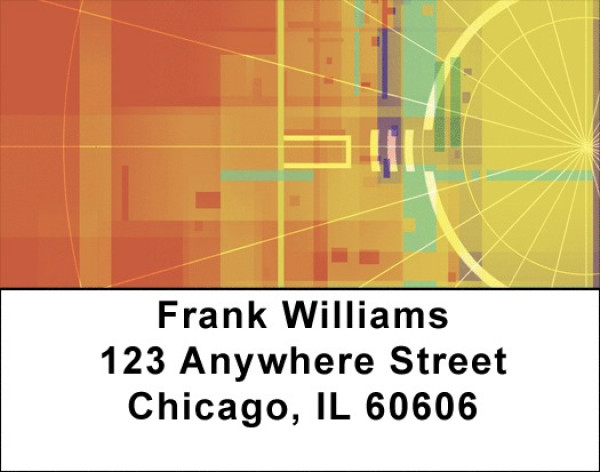 Geometric Web Address Labels | LBQBN-45