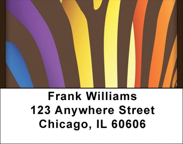 Wild Zebra Stripes Address Labels | LBQBO-21
