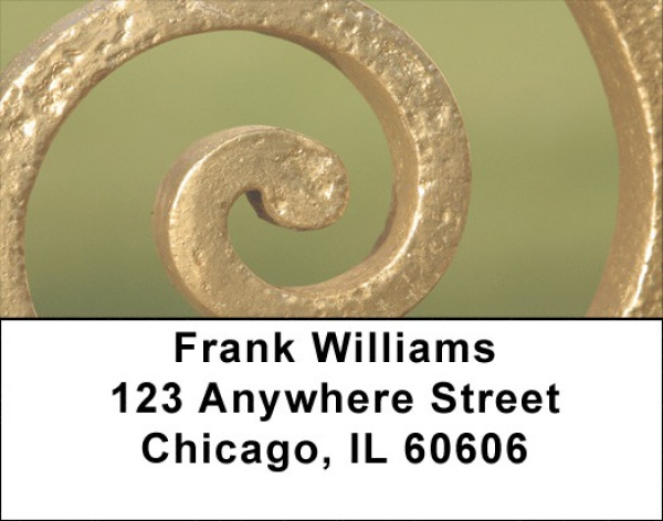 Swirls And Curls Address Labels | LBQBO-28