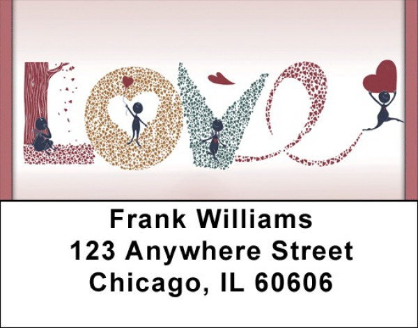 L-O-V-E Address Labels | LBQBO-31