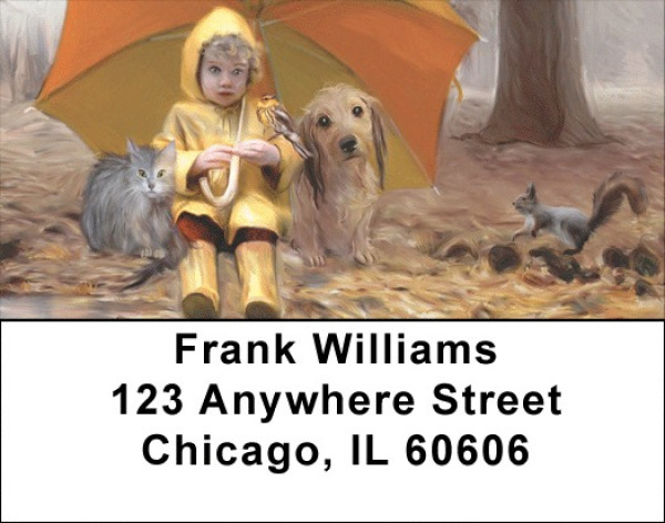 The Umbrella Address Labels | LBQBO-41