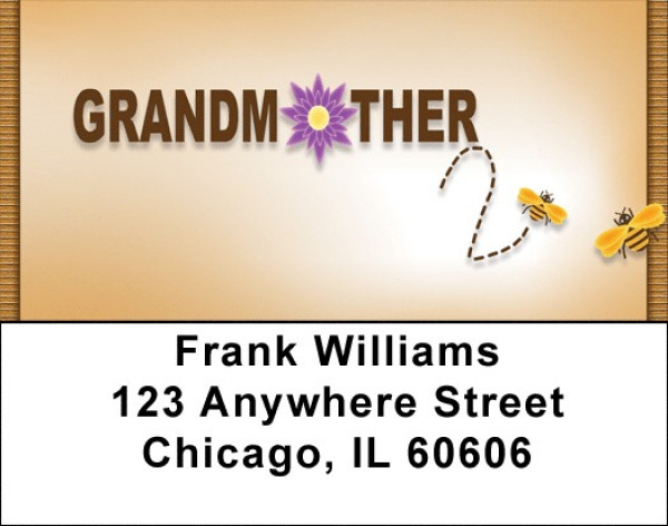 Grandmother 2 Bee Address Labels | LBQBO-57