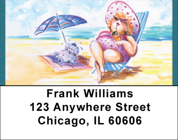 Beach Divas Address Labels | LBQBO-66