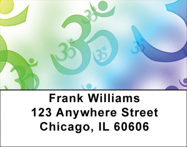 Hindu Aum Symbol Address Labels | LBQBO-77