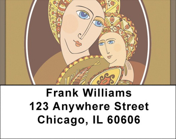 Mother And Child Address Labels | LBQBO-92