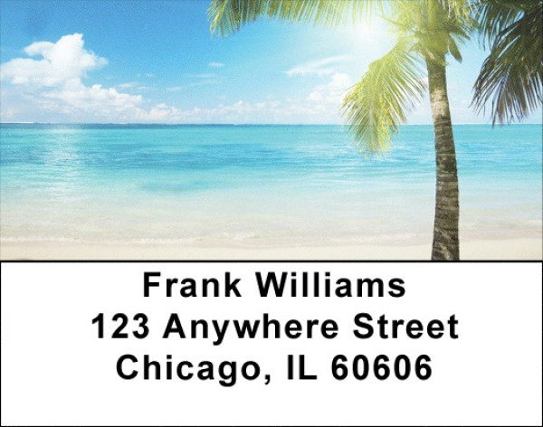 Beaches In Paradise Address Labels | LBQBP-09