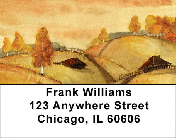 Autumn Morning Address Labels | LBQBP-18