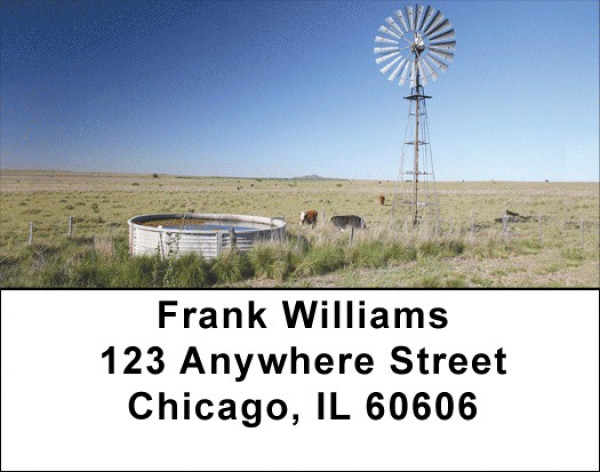 Windmills On The Plains Address Labels | LBQBP-24