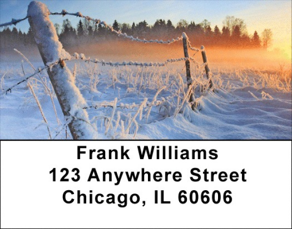 Snowy Mornings Address Labels | LBQBP-25