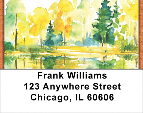 Fall In Quiet Stillness Address Labels | LBQBP-32