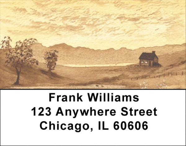 Scenic Watercolor Address Labels | LBQBP-44