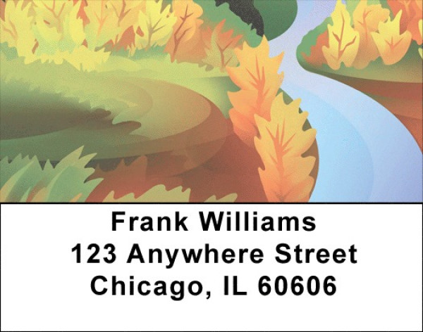 Colorful Mountain Magic Address Labels | LBQBP-45