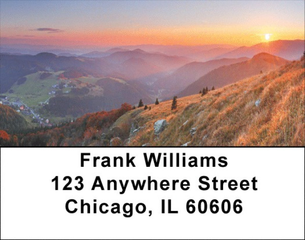 Montain Morning Address Labels | LBQBP-47
