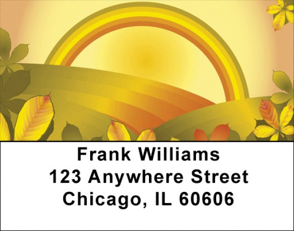 Golden Rainbows Address Labels | LBQBP-58