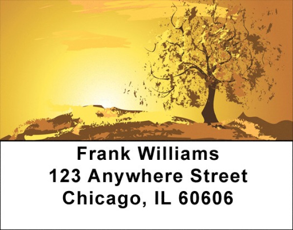 Golden Sunsets Address Labels | LBQBP-68
