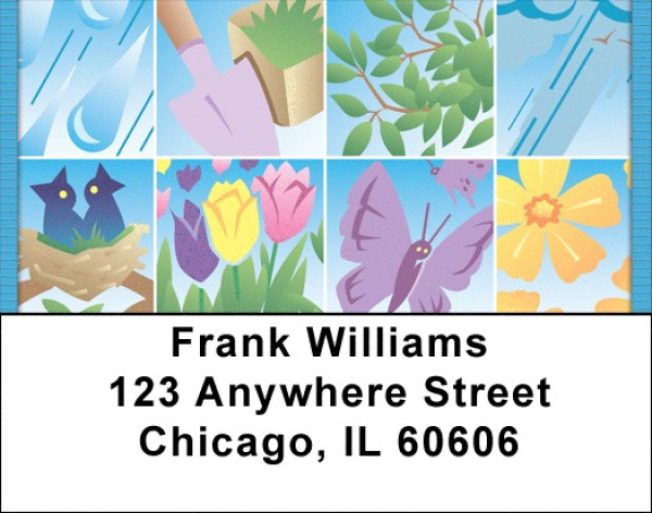 Snapshots Of Spring Address Labels | LBQBP-74