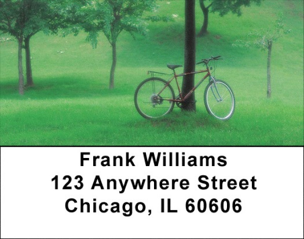 Summer Biking Address Labels | LBQBP-87