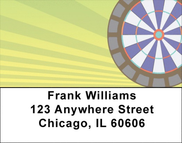 Darts And pool Address Labels | LBQBP-89