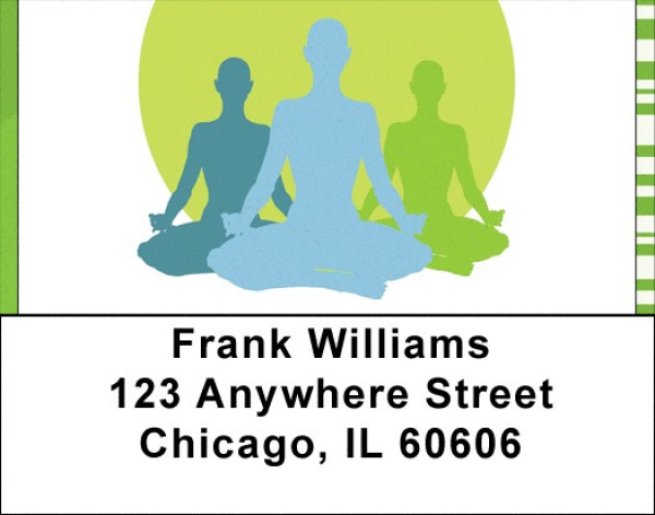 Yoga In Living Color Address Labels | LBQBQ-08