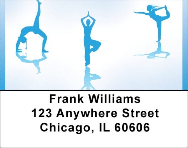 Yoga Positions Address Labels | LBQBQ-09