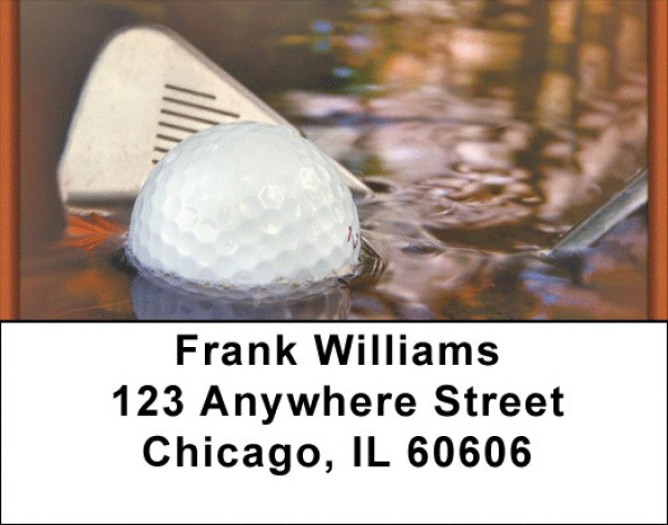Just A Little Water Hazard Address Labels | LBQBQ-23