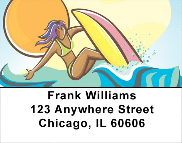 Catching The Wave Address Labels | LBQBQ-50