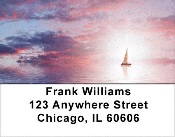Sunset Sail Address Labels | LBQBQ-62