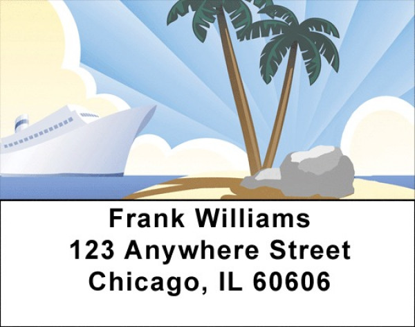 Cruise To Paradise Address Labels | LBQBQ-63