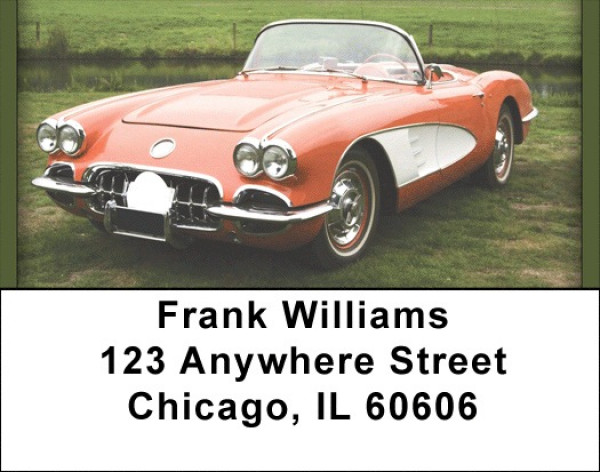 Vintage Corvettes Address Labels | LBQBQ-67