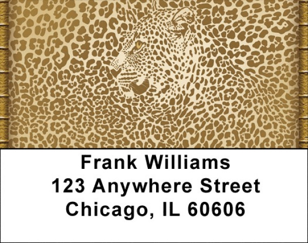 Animal Print With Faces Address Labels | LBQBQ-99