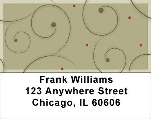 Curl and Swirl Address Labels | LBQBR-48