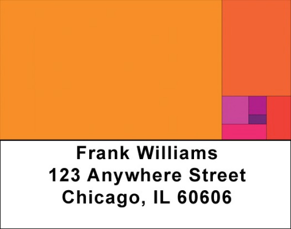 Hot Squares Address Labels | LBQBR-64