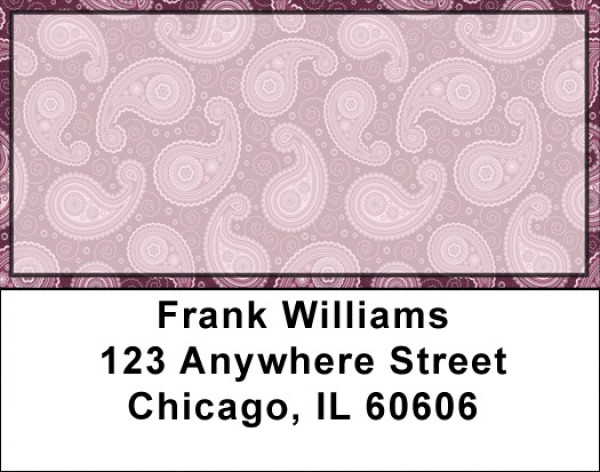 Paisley Blue Address Labels | LBQBR-76