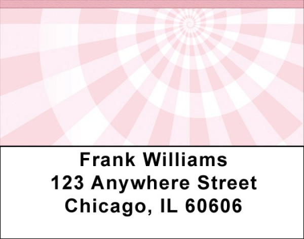 Pink Perspective Address Labels | LBQBR-79
