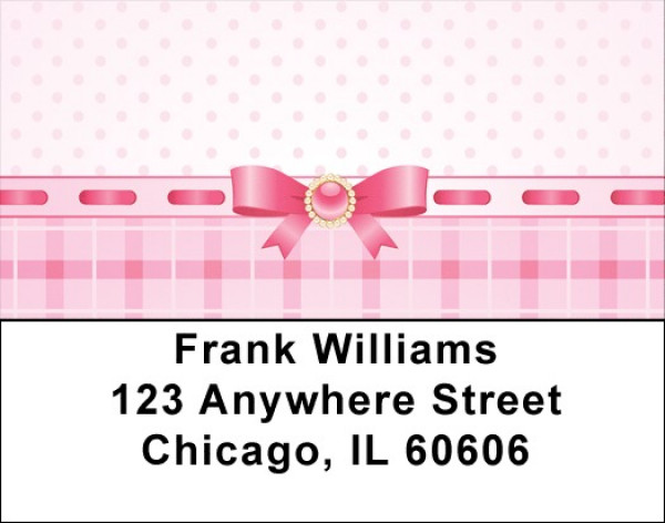 Pink Ribbon Fun Address Labels | LBQBR-81