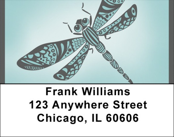 Dragonfly Blues Address Labels | LBQBS-07