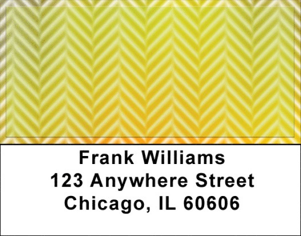 Happiness In Harringbone Address Labels | LBQBS-13