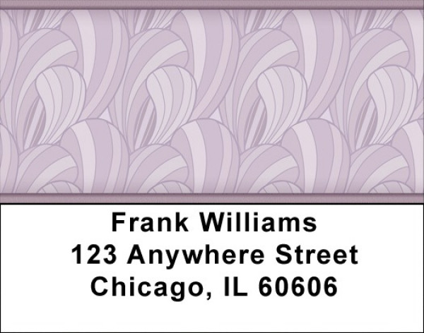 Lavender In Abstract Address Labels | LBQBS-16