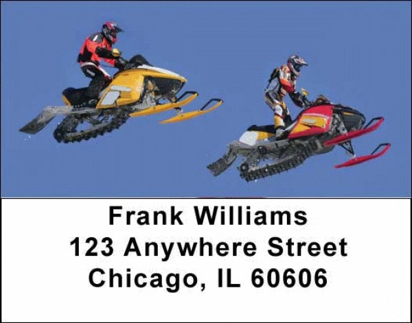 Snowmobiling Address Labels | LBSPO-11