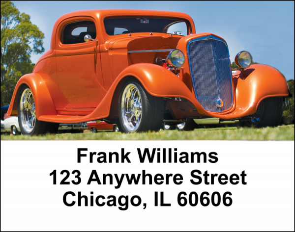 Hot Rods Address Labels | LBTRA-11