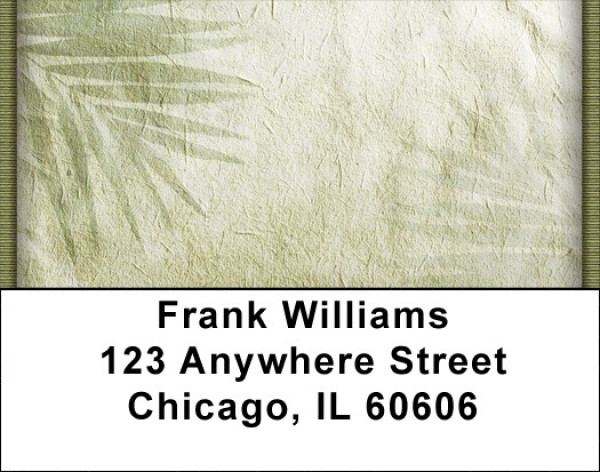 Vintage Canvas With Foliage Address Labels | LBZABS-36