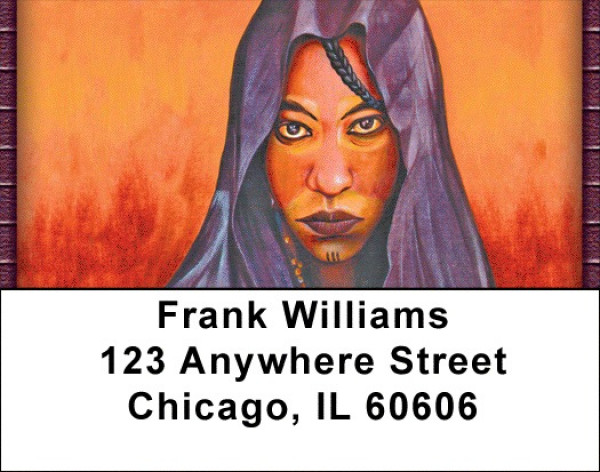 African Art Address Labels | LBZAFR-10