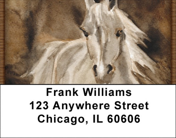 Horse Paintings Address Labels | LBZANJ-34