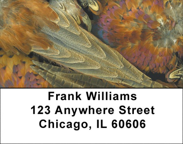 Pheasant Plumes Address Labels | LBZANK-56