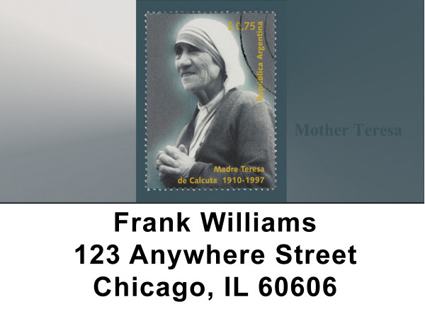 Mother Teresa Address Labels | LBZCHA-04
